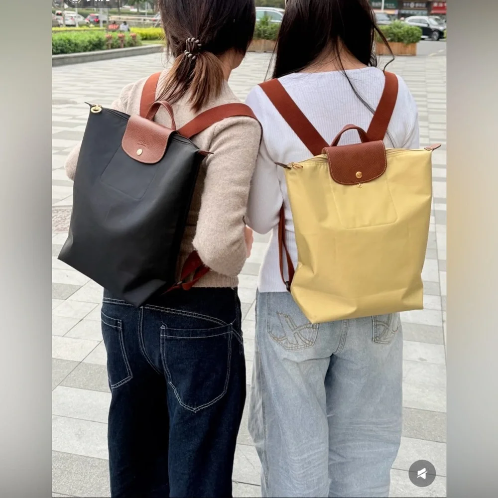 Longchamp Le Pliage Original Medium‎ Canvas Backpack color Pistachio